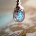 Labradorite Briolette Penda..